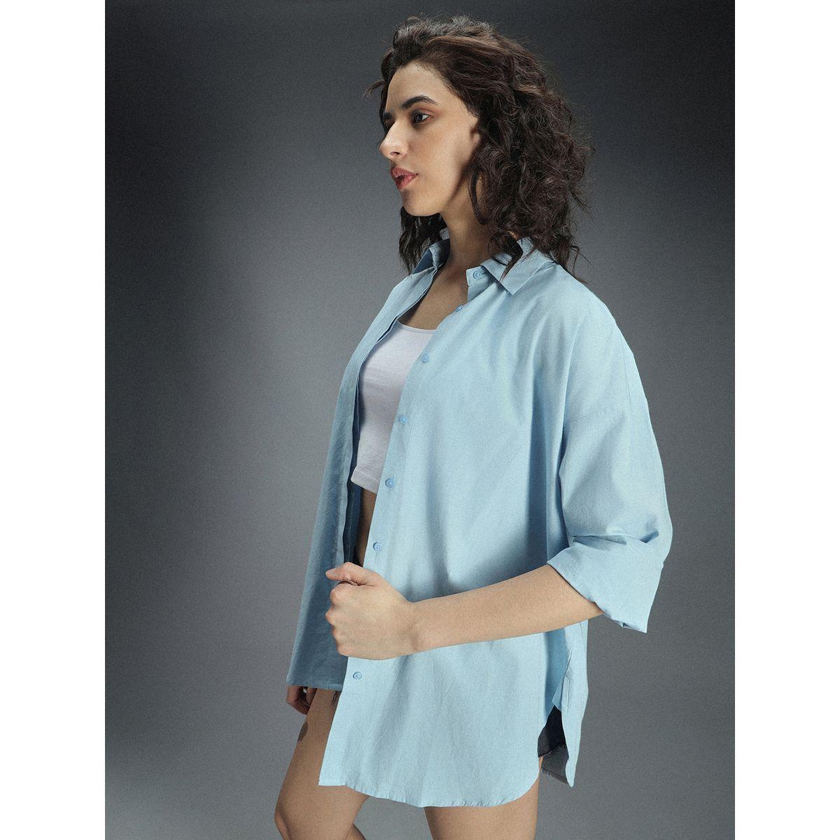High Star X Styli  Classic Oversized Dropped Shoulder Casual Shirt-women-clothing-shirtsandblouses-shirts-image-3