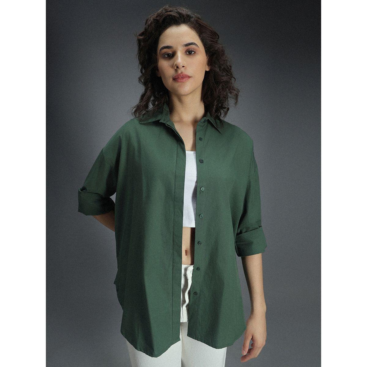High Star X Styli  Classic Oversized Dropped Shoulder Casual Shirt-women-clothing-shirtsandblouses-shirts-image-2