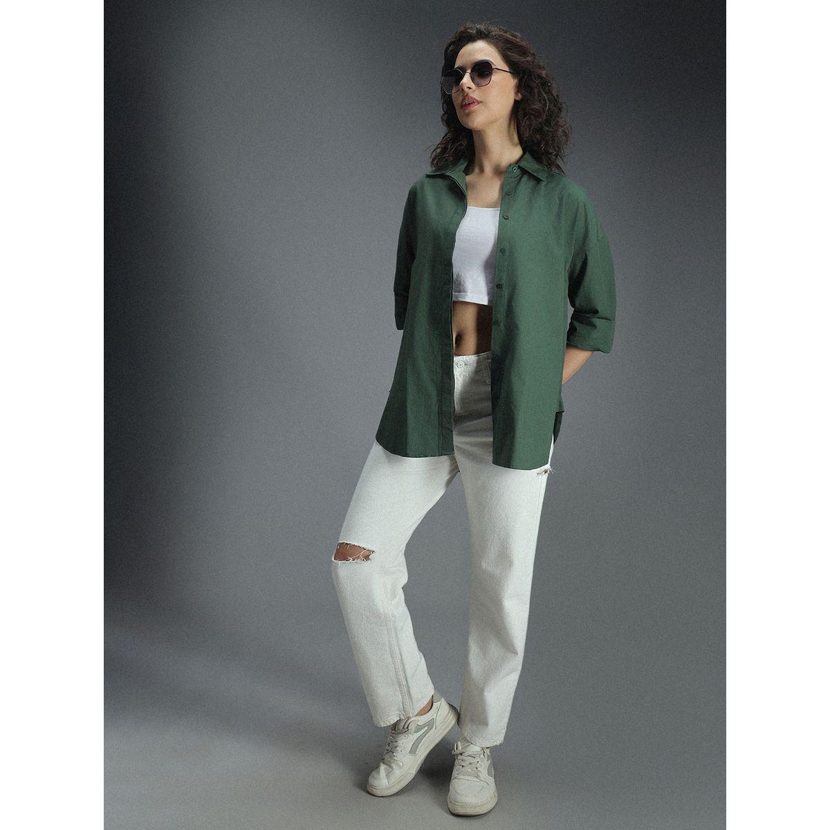 بلوزة كلاسيك فضفاضة باكتاف منخفضة هاي ستار × ستايلي-women-clothing-shirtsandblouses-shirts-image-6