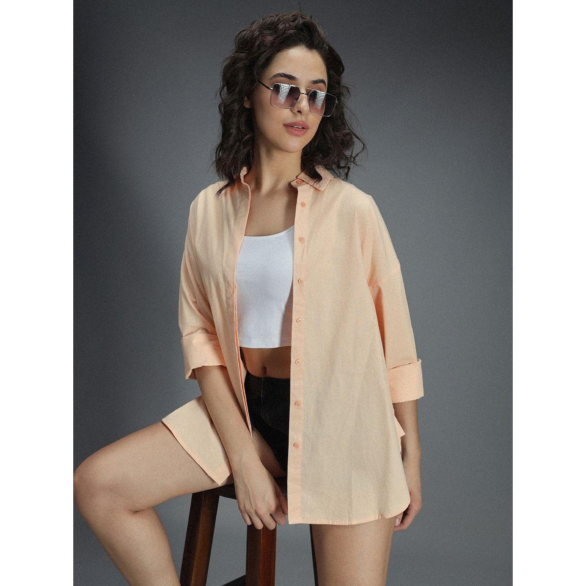 High Star X Styli  Classic Oversized Dropped Shoulder Casual Shirt-women-clothing-shirtsandblouses-shirts-image-1