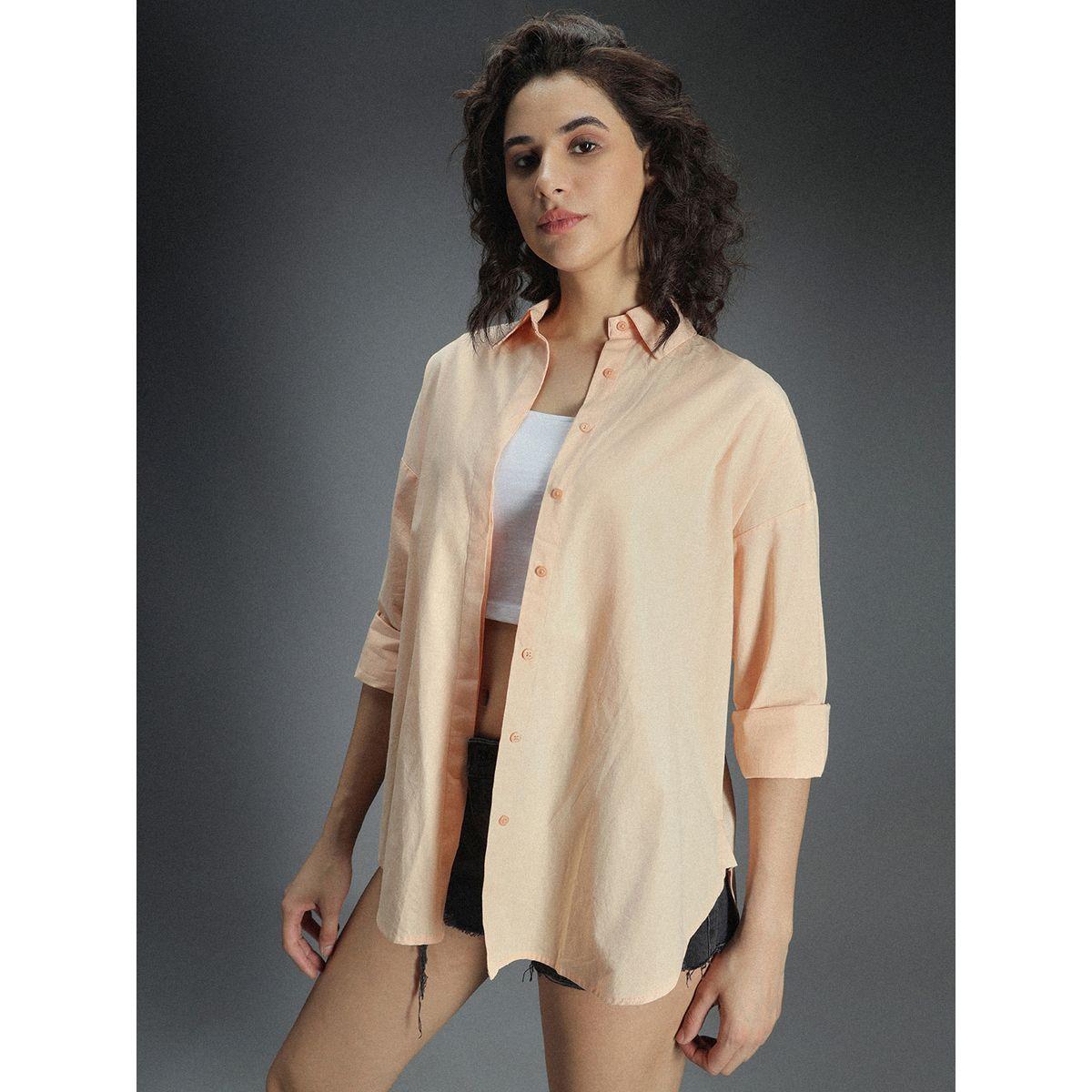 High Star X Styli  Classic Oversized Dropped Shoulder Casual Shirt-women-clothing-shirtsandblouses-shirts-image-2