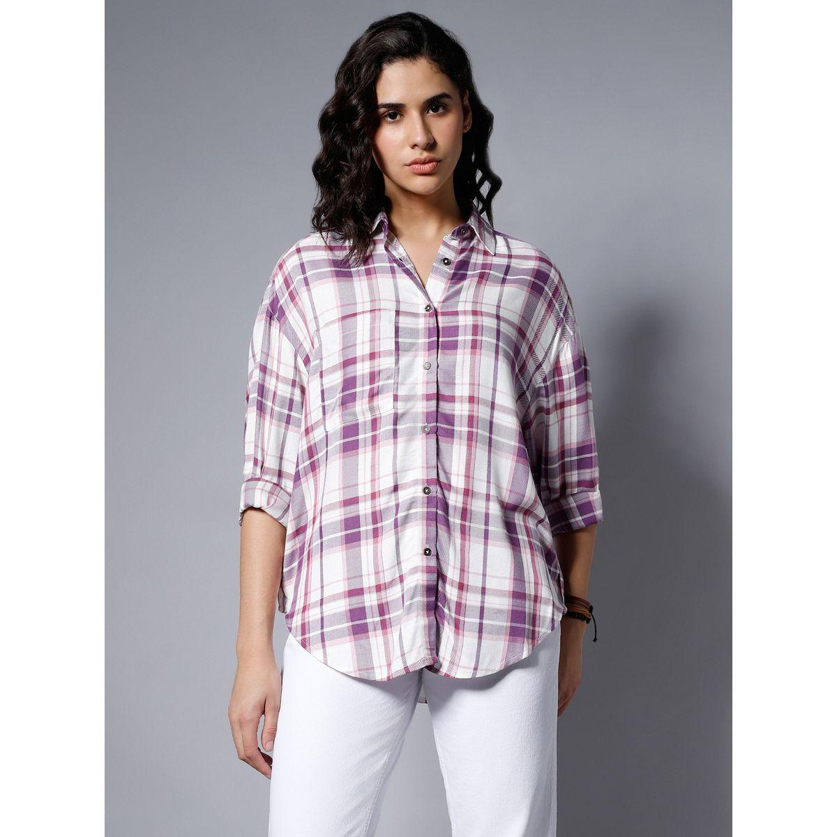 High Star X Styli  Classic Checked Boxy Fit Casual Shirt-women-clothing-shirtsandblouses-shirts-image-2