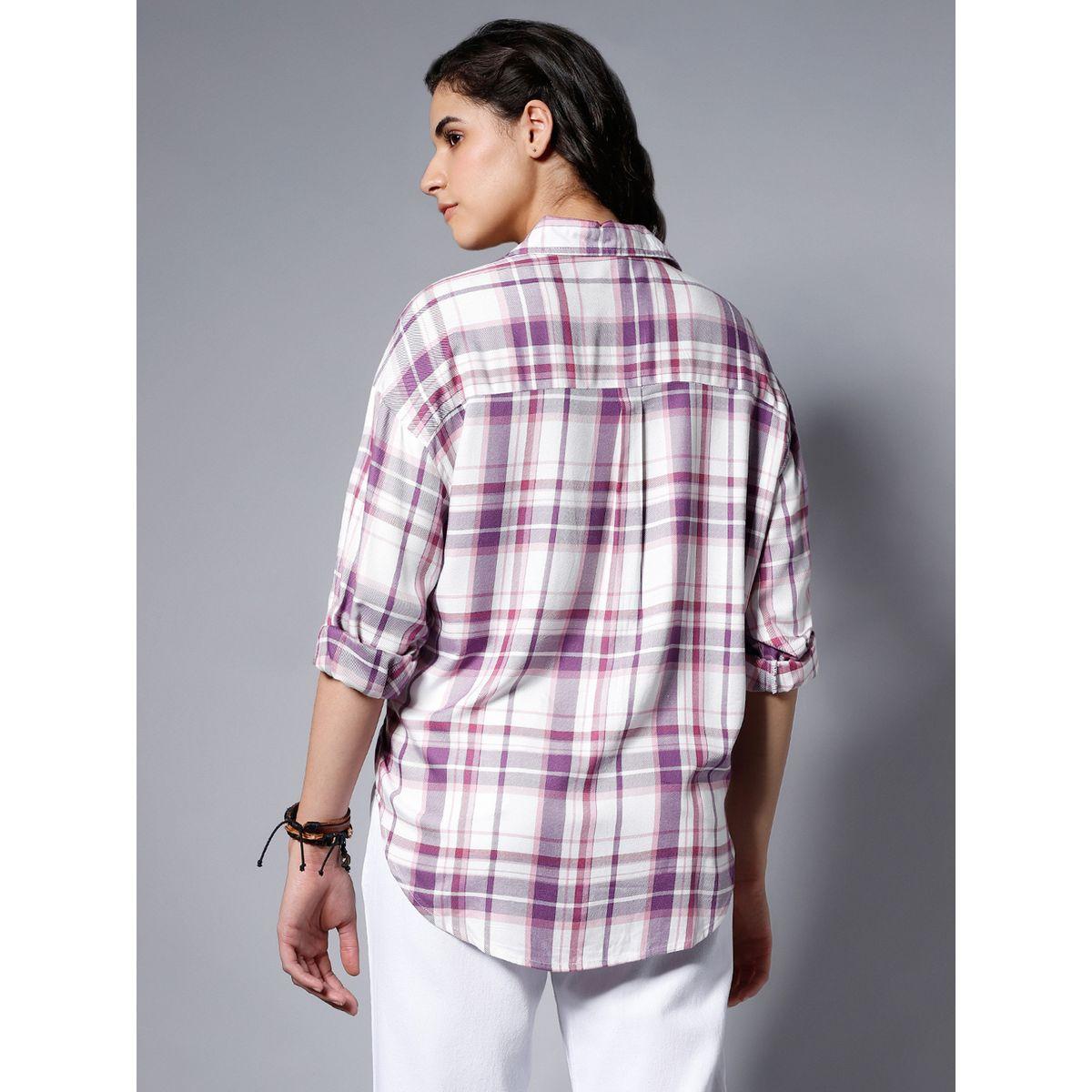 High Star X Styli  Classic Checked Boxy Fit Casual Shirt-women-clothing-shirtsandblouses-shirts-image-4