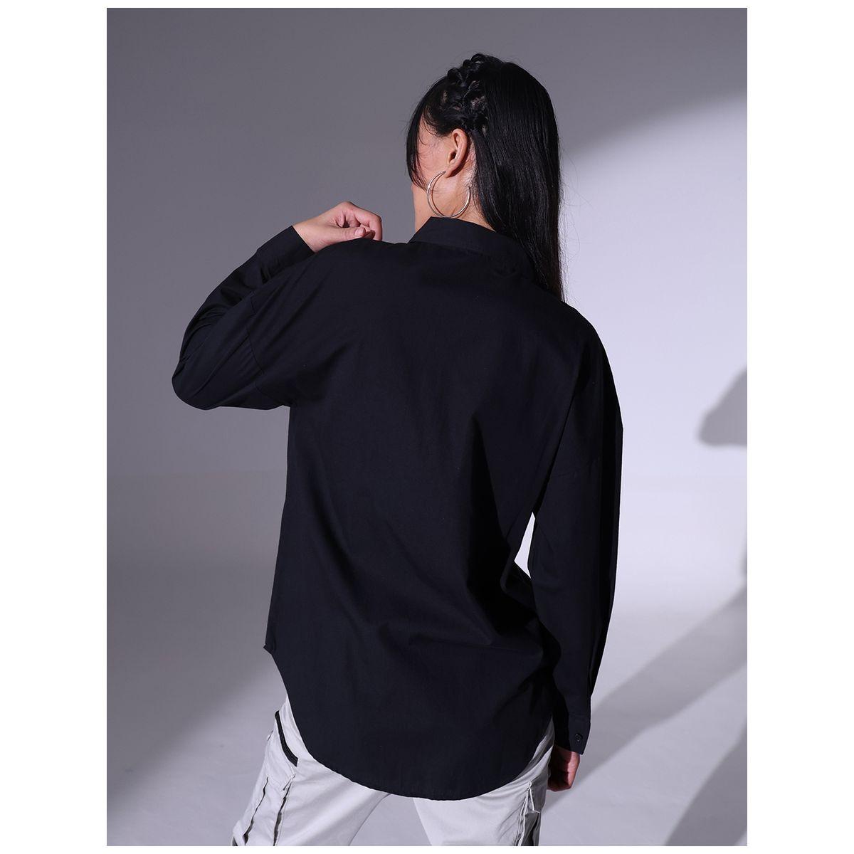 بلوزة فضفاضة كاجوال بياقة سبريد هابر هولم × ستايلي-women-clothing-shirtsandblouses-shirts-image-3