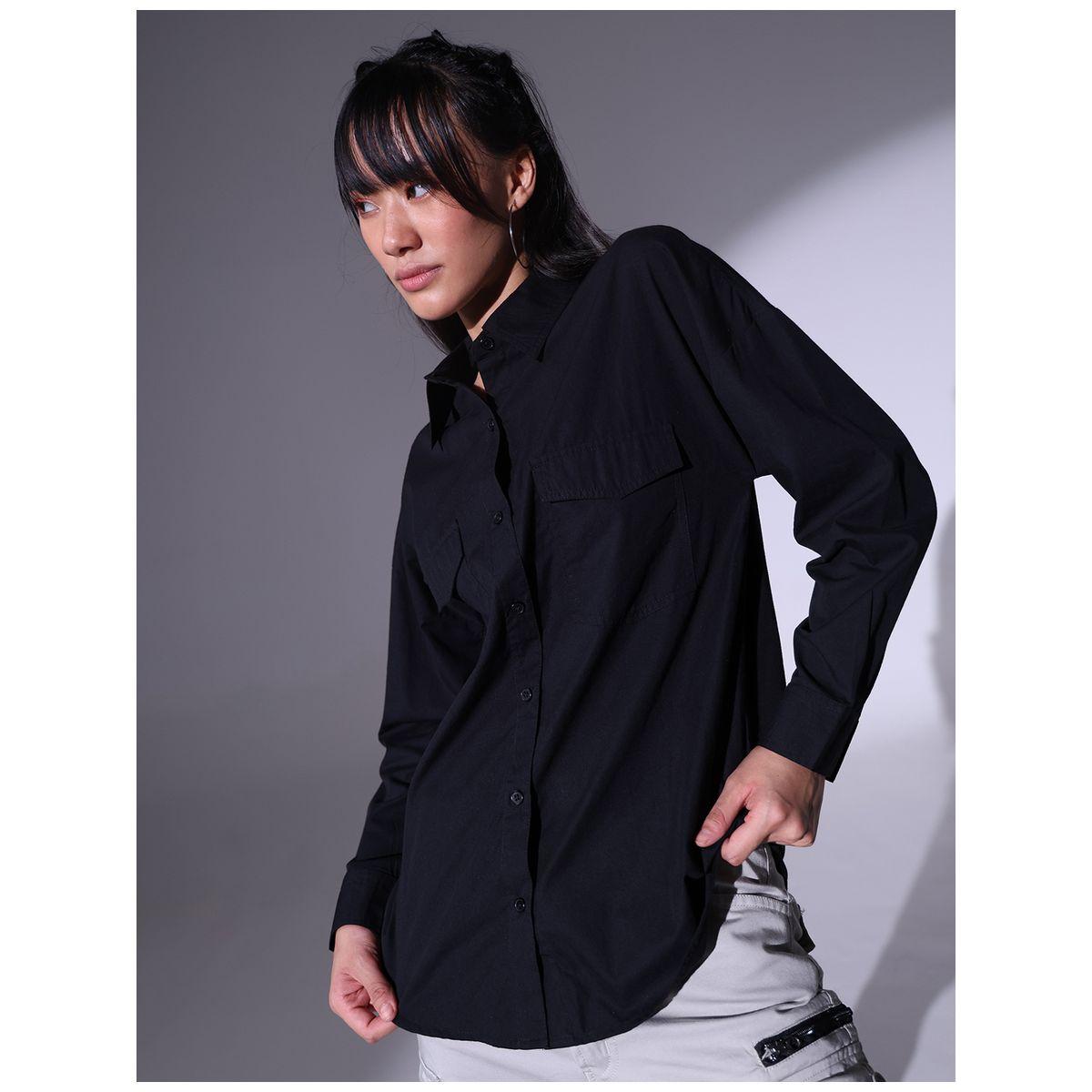 بلوزة فضفاضة كاجوال بياقة سبريد هابر هولم × ستايلي-women-clothing-shirtsandblouses-shirts-image-4
