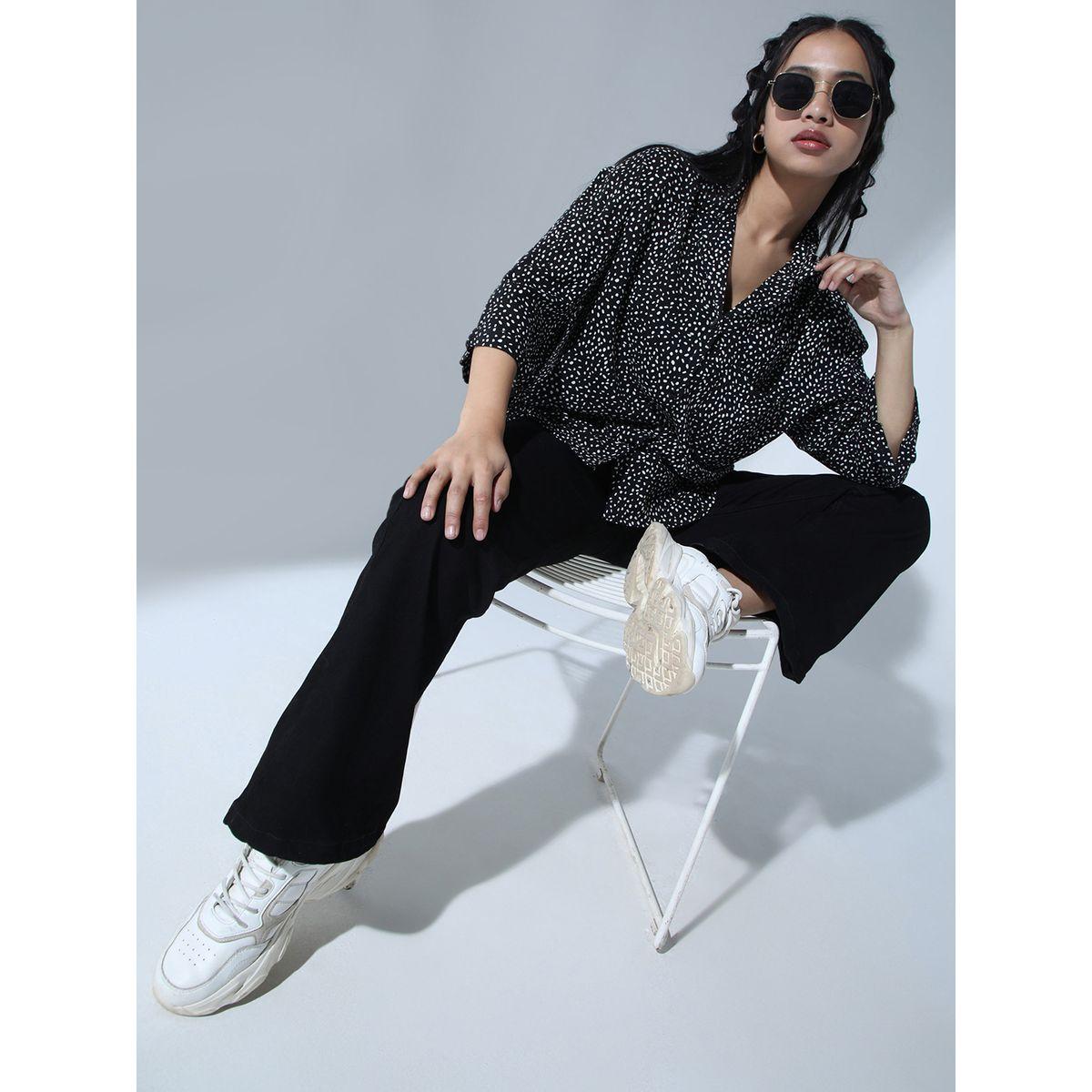 Hubberholme X Styli  Ditsy Print Notch Lapel Relaxed Fit Shirt-women-clothing-shirtsandblouses-shirts-image-6