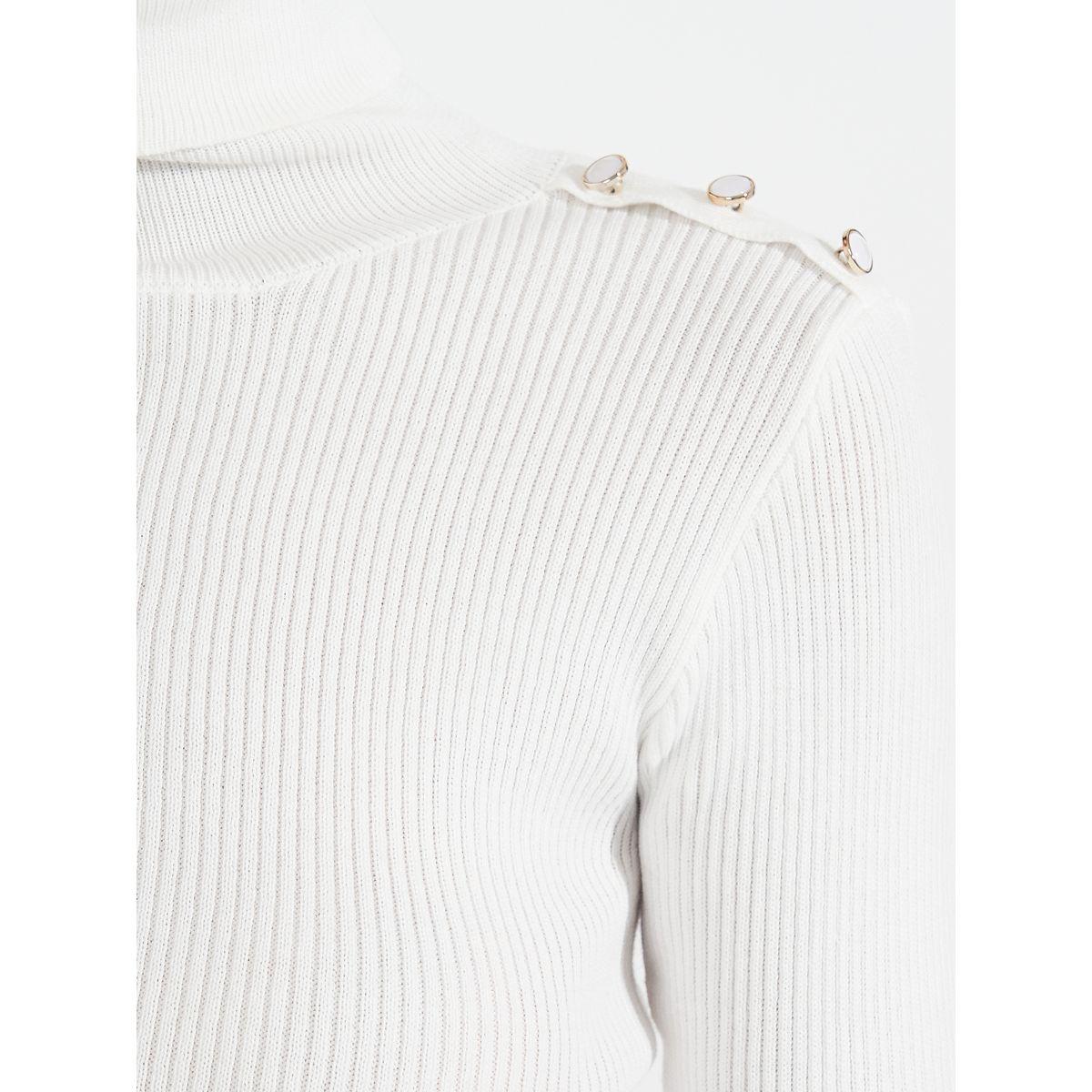 سويتر مُجسم بتفاصيل مضلعة مع ياقة عالية-women-clothing-cardigansandjumpers-jumpers-image-4