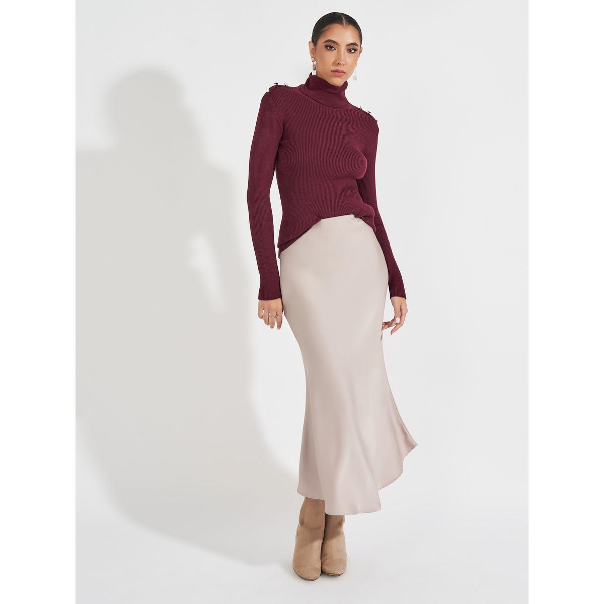 Styli Ribbed Fitted Regular Length Turtle Neck Sweater-women-clothing-cardigansandjumpers-jumpers-image-2