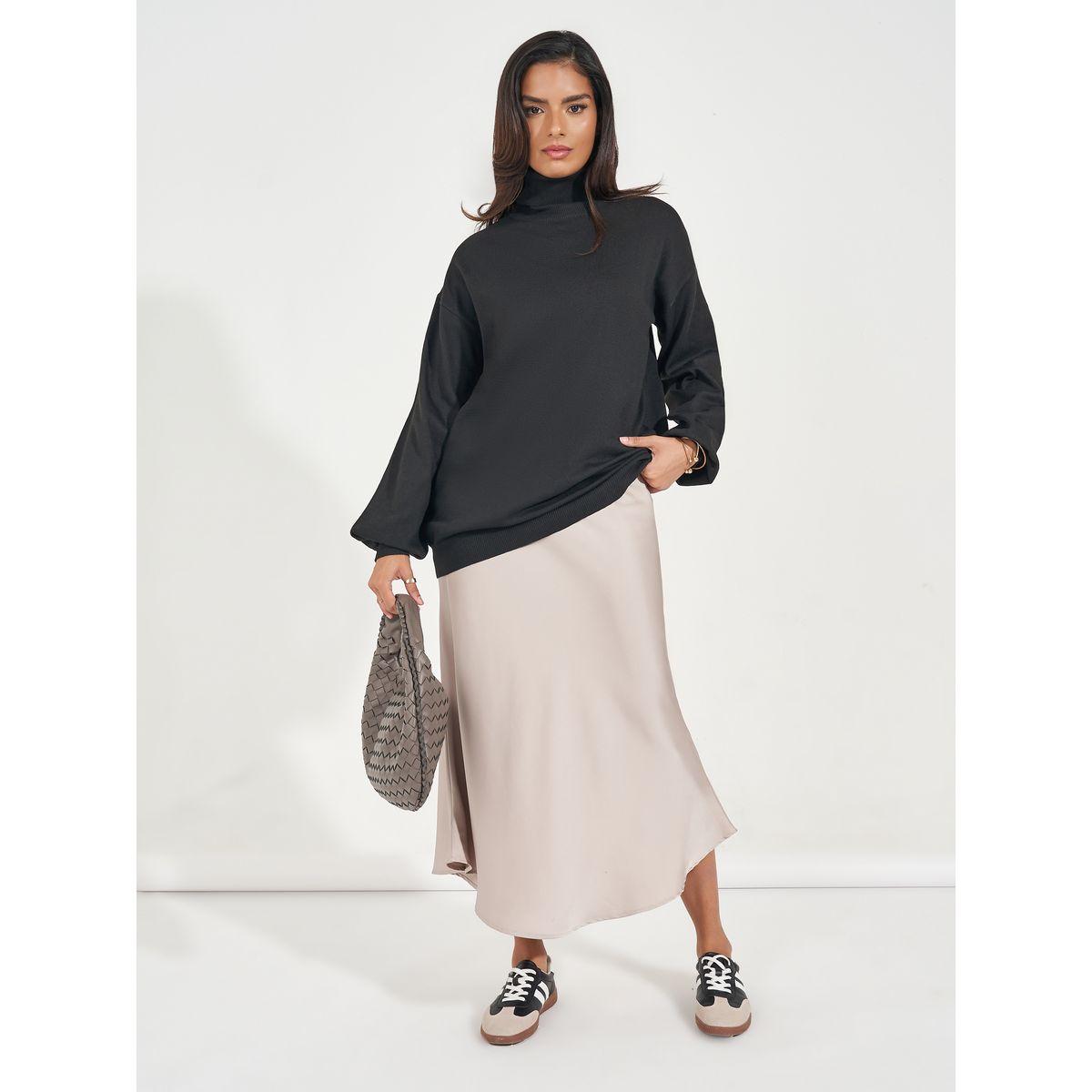 سويتر فضفاض طويل بياقة عالية-women-clothing-cardigansandjumpers-jumpers-image-4