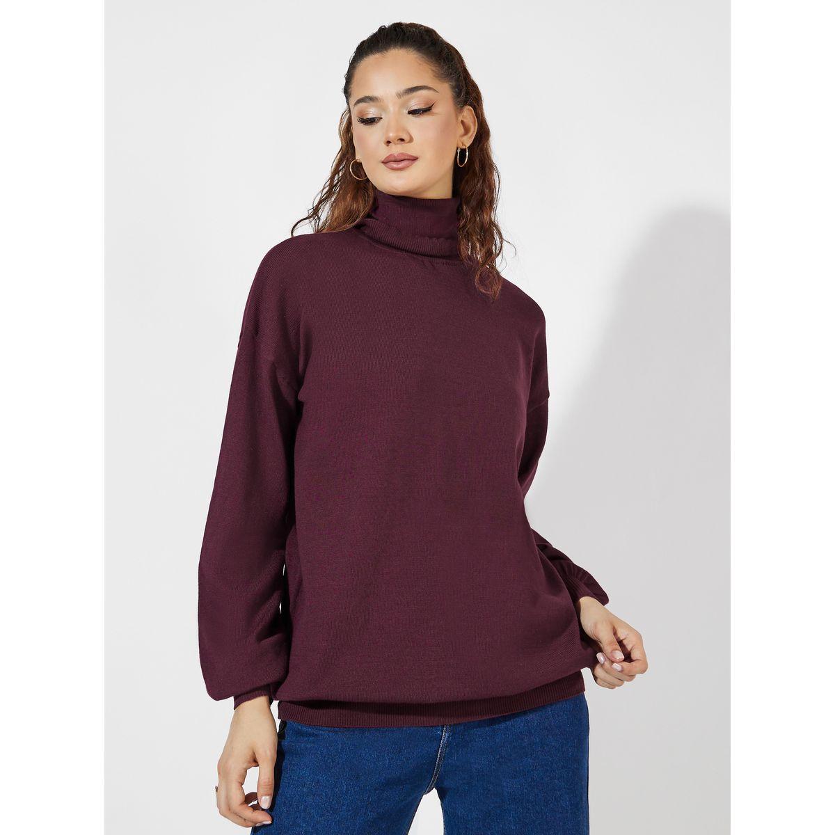 Styli Oversized Longline Turtle Neck Sweater-women-clothing-cardigansandjumpers-jumpers-image-1
