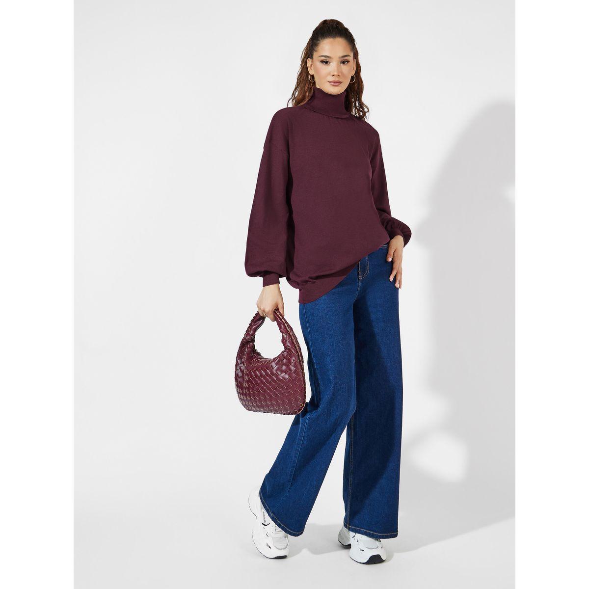Styli Oversized Longline Turtle Neck Sweater-women-clothing-cardigansandjumpers-jumpers-image-2
