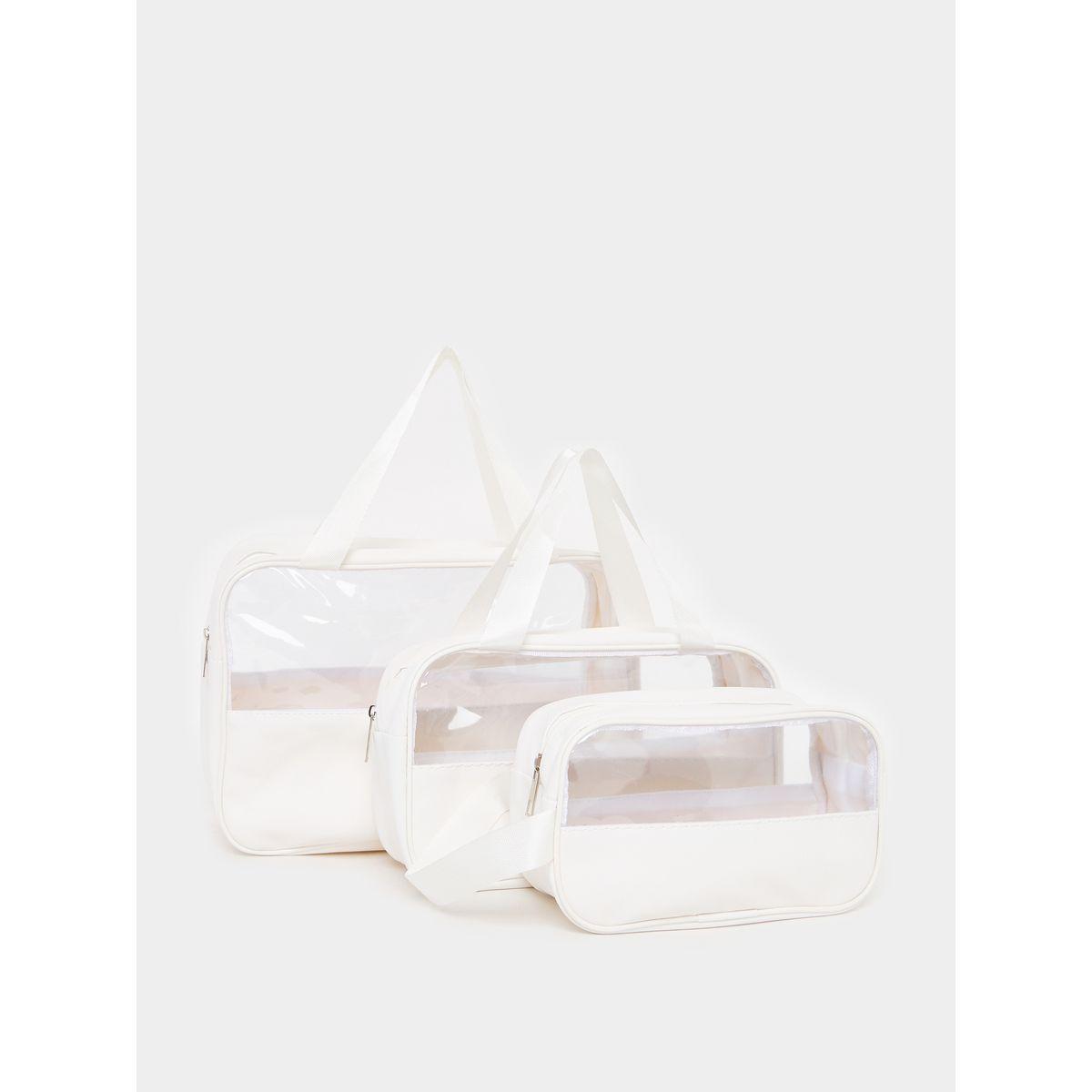مجموعة من 3 شنط ادوات تجميل بسحَّاب غلق-travel-accessories-image-1