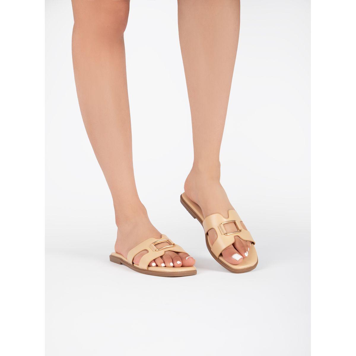 Raid X Styli  Cut-Out Strap Detail Flat Sandals-women-shoes-sandals-flats-image-1