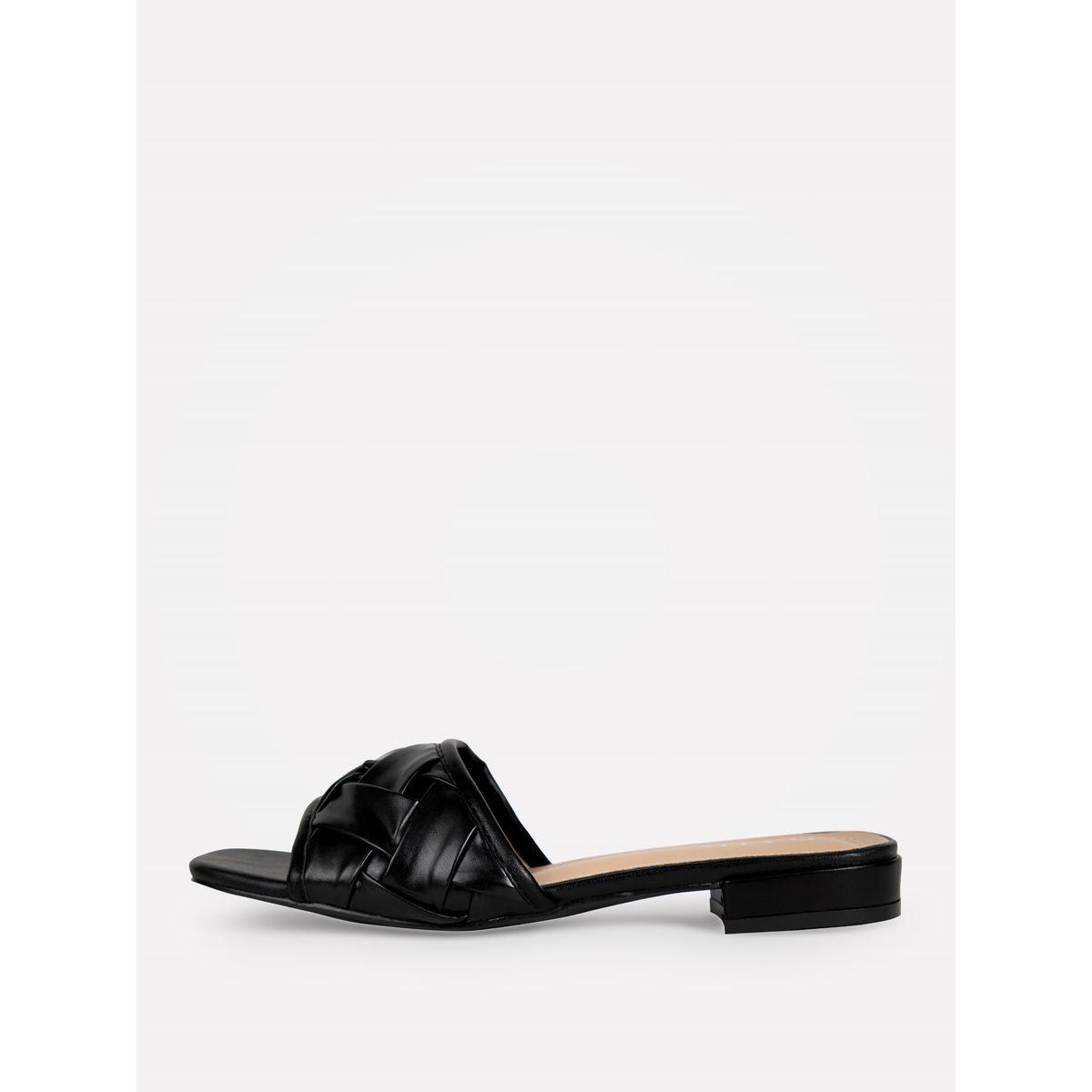 Raid X Styli  Textured Strap Low Heel Sandals-women-shoes-heels-image-5