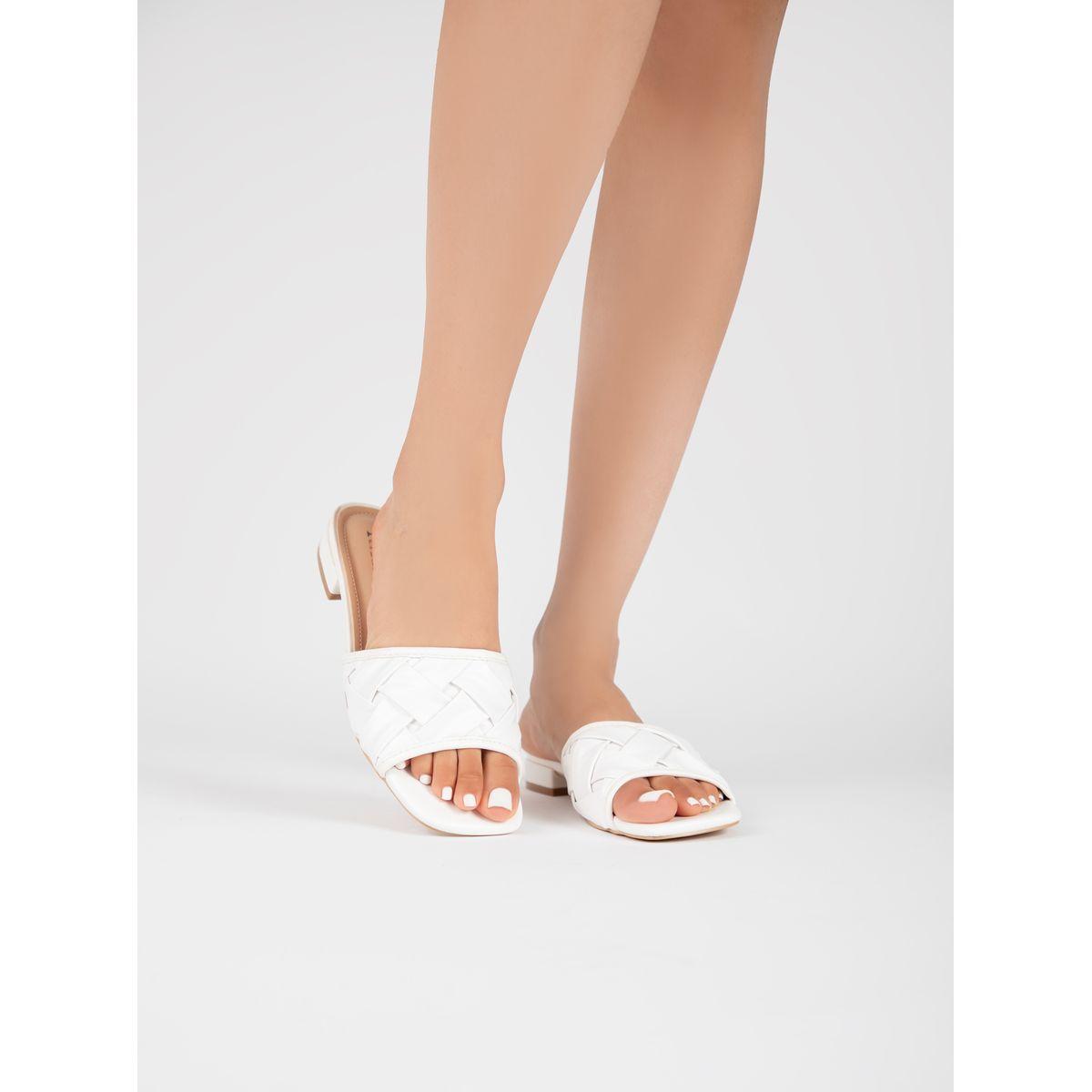 Raid X Styli  Textured Strap Low Heel Sandals-women-shoes-heels-image-1