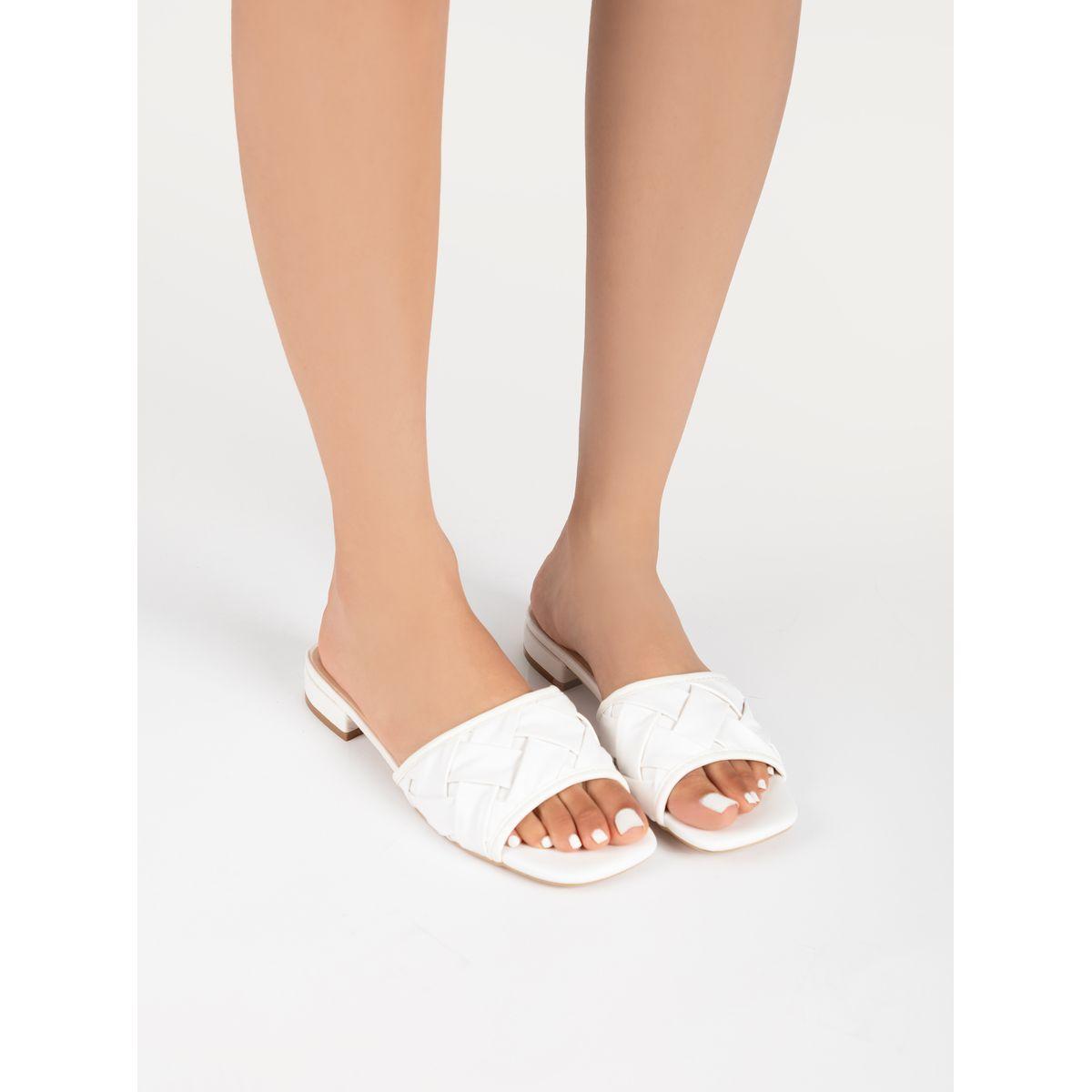 Raid X Styli  Textured Strap Low Heel Sandals-women-shoes-heels-image-2