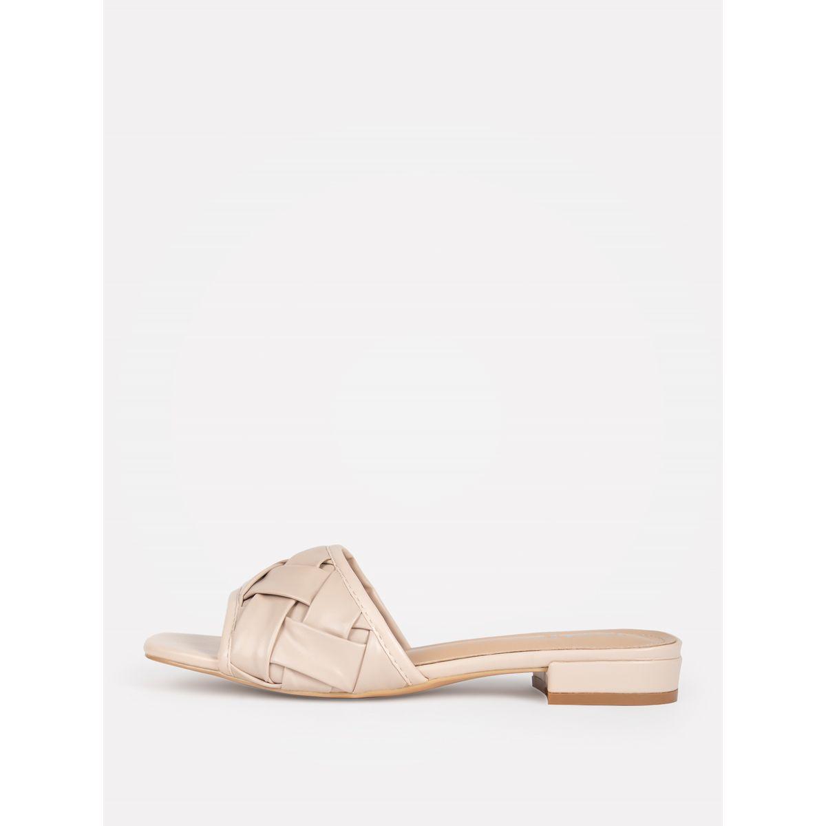 Raid X Styli  Textured Strap Low Heel Sandals-women-shoes-heels-image-5