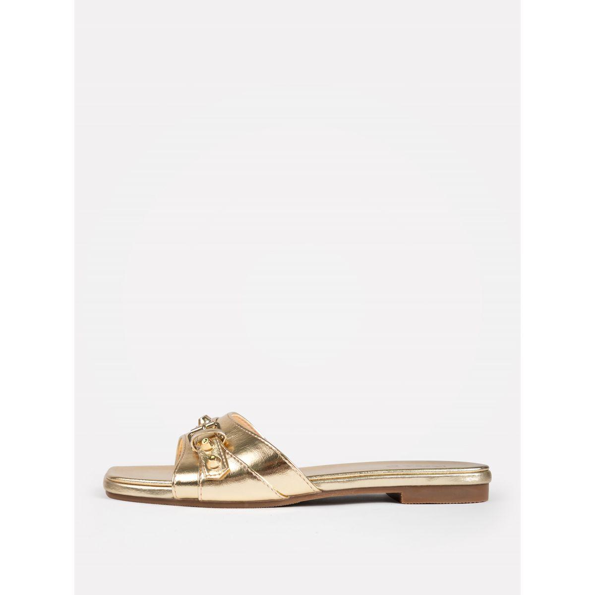 صندل فلات بسير مرصع وتفاصيل براقة رايد × ستايلي-women-shoes-sandals-flats-image-5