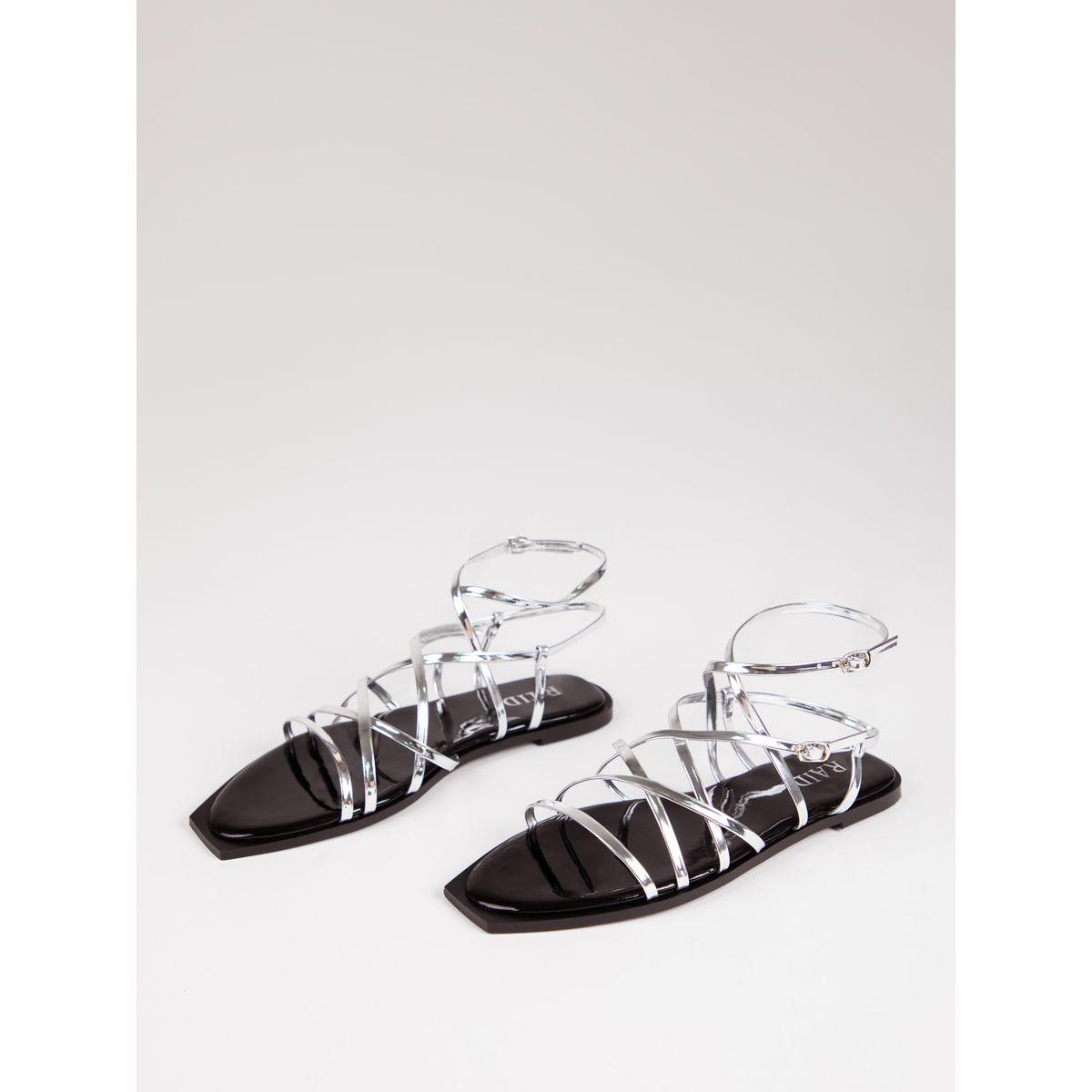 صندل فلات بسير كاحل وتفاصيل براقة رايد × ستايلي-women-shoes-sandals-flats-image-5