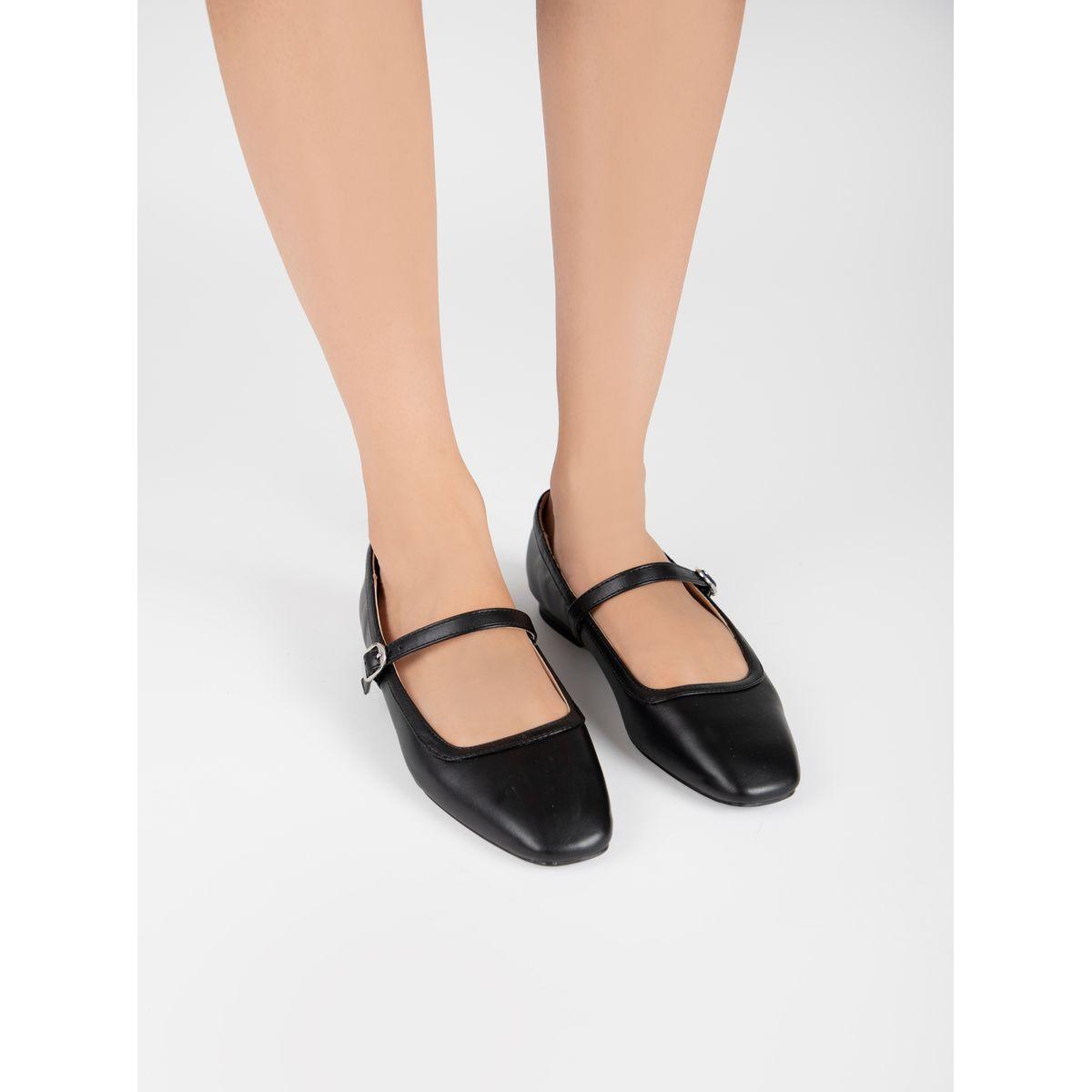 Raid X Styli  Solid Square Toe Shoes with Buckle-women-shoes-heels-image-1