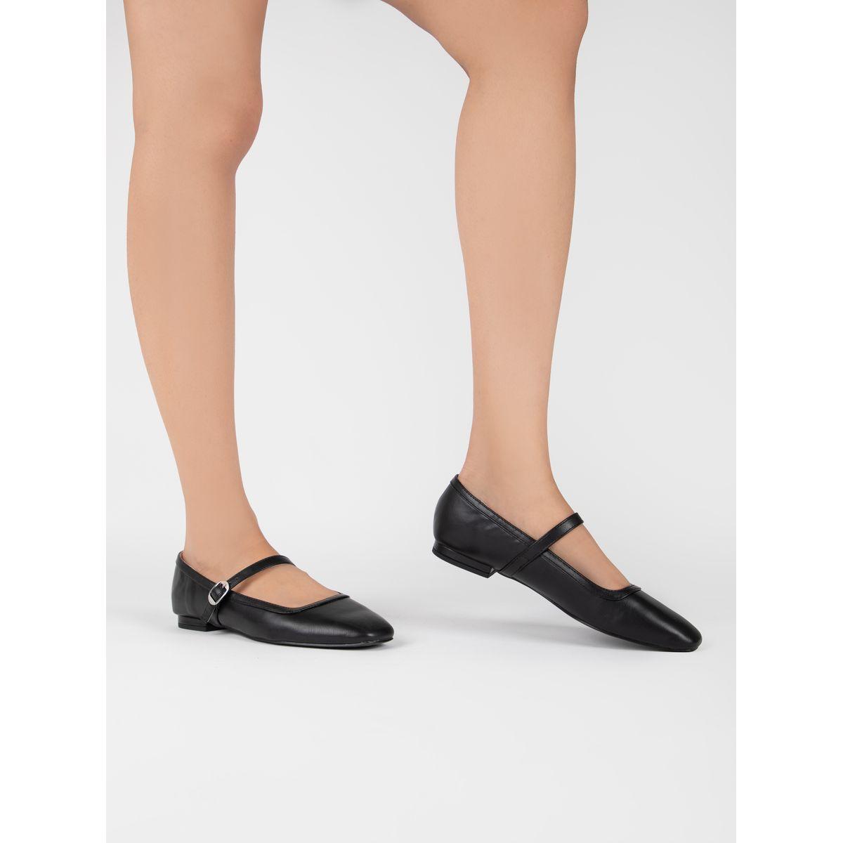 Raid X Styli  Solid Square Toe Shoes with Buckle-women-shoes-heels-image-2