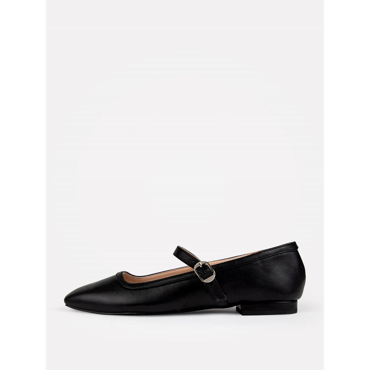 Raid X Styli  Solid Square Toe Shoes with Buckle-women-shoes-heels-image-4