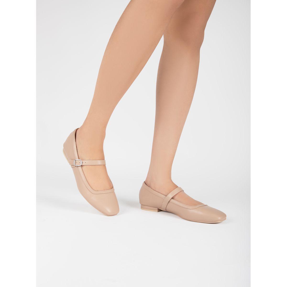 Raid X Styli  Solid Square Toe Shoes with Buckle-women-shoes-heels-image-1