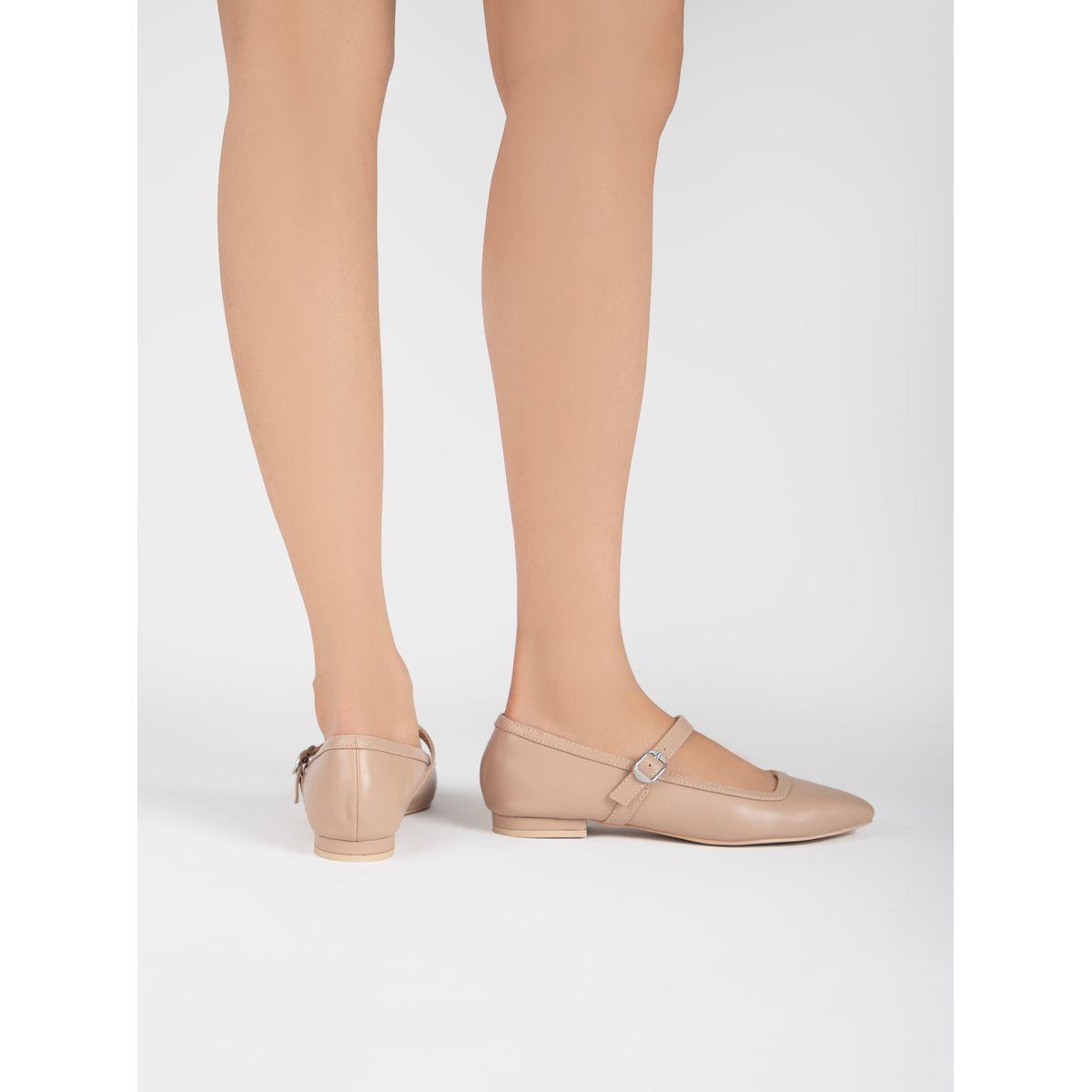 Raid X Styli  Solid Square Toe Shoes with Buckle-women-shoes-heels-image-2