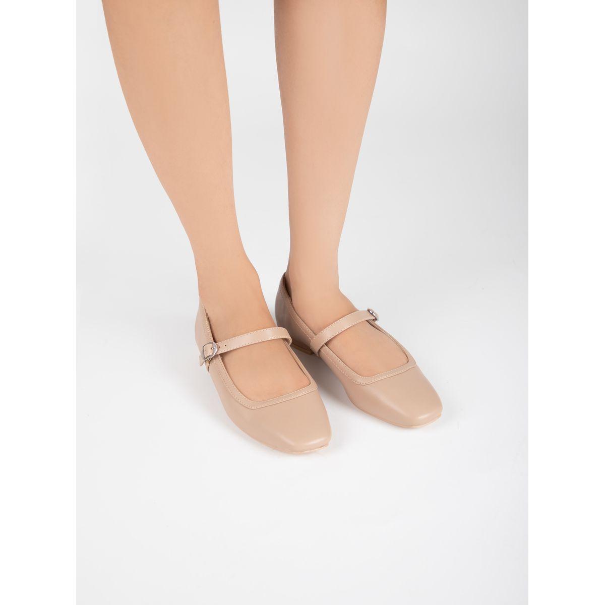Raid X Styli  Solid Square Toe Shoes with Buckle-women-shoes-heels-image-3