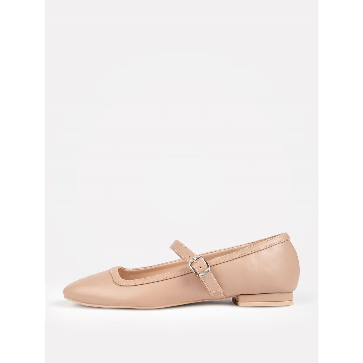 Raid X Styli  Solid Square Toe Shoes with Buckle-women-shoes-heels-image-4