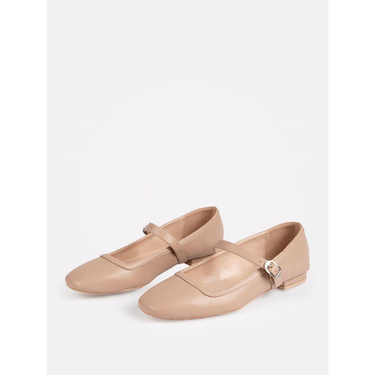 Raid X Styli  Solid Square Toe Shoes with Buckle-women-shoes-heels-image-5
