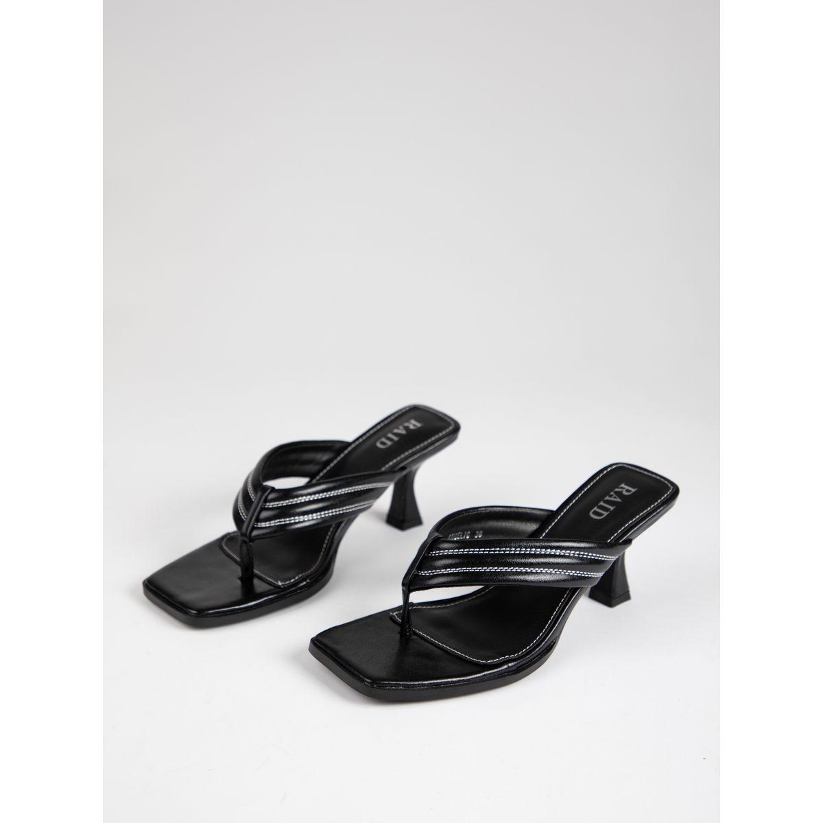 Raid X Styli  Textured Thong Strap Sandals-women-shoes-heels-image-7