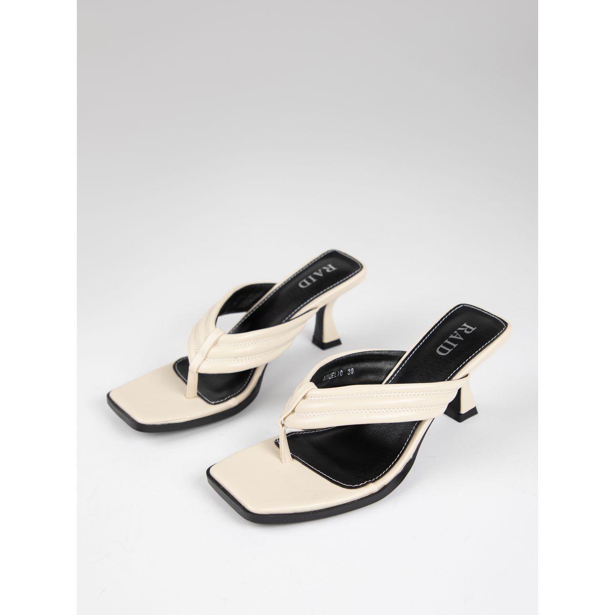Raid X Styli  Textured Thong Strap Sandals-women-shoes-heels-image-5