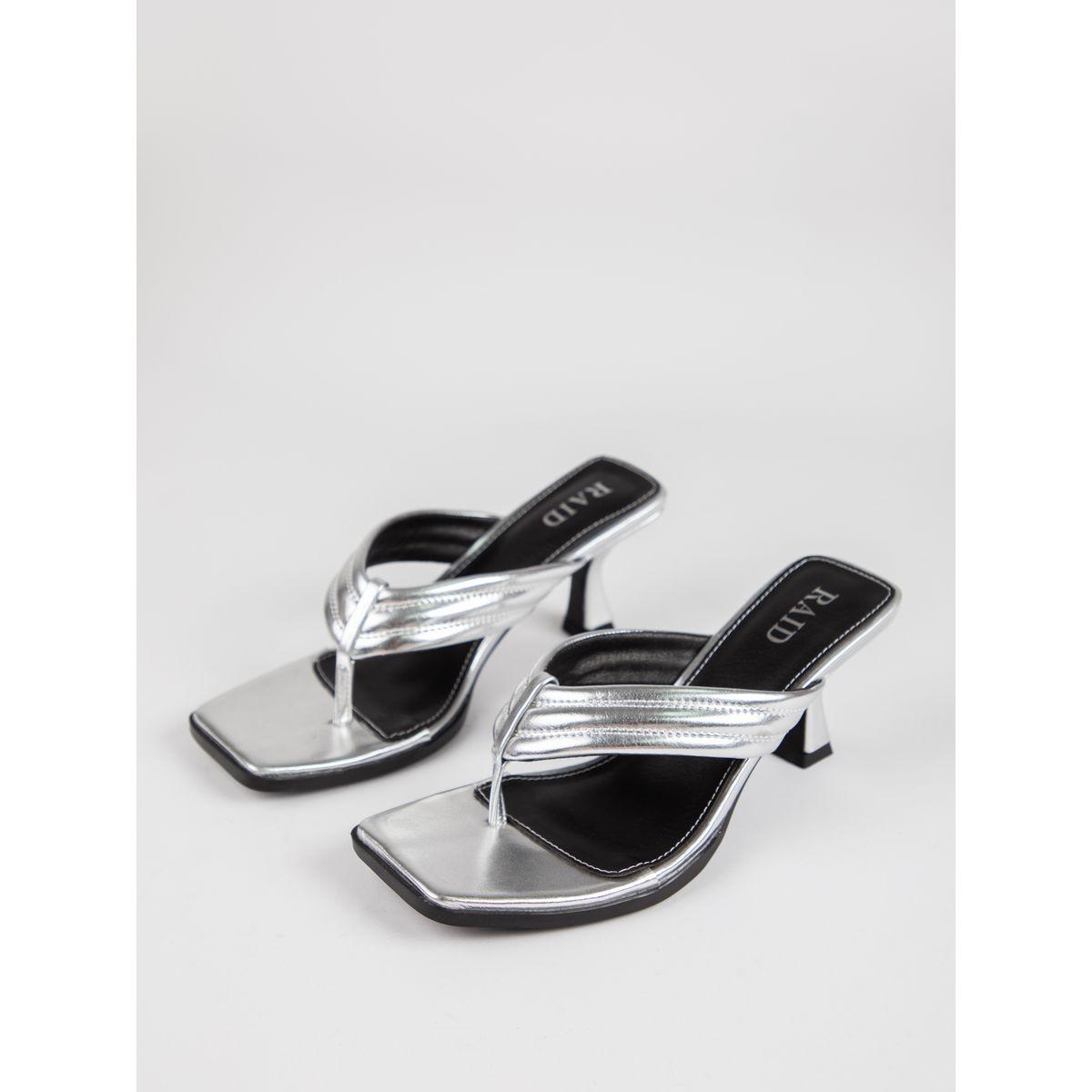 Raid X Styli  Textured Thong Strap Sandals-women-shoes-heels-image-7