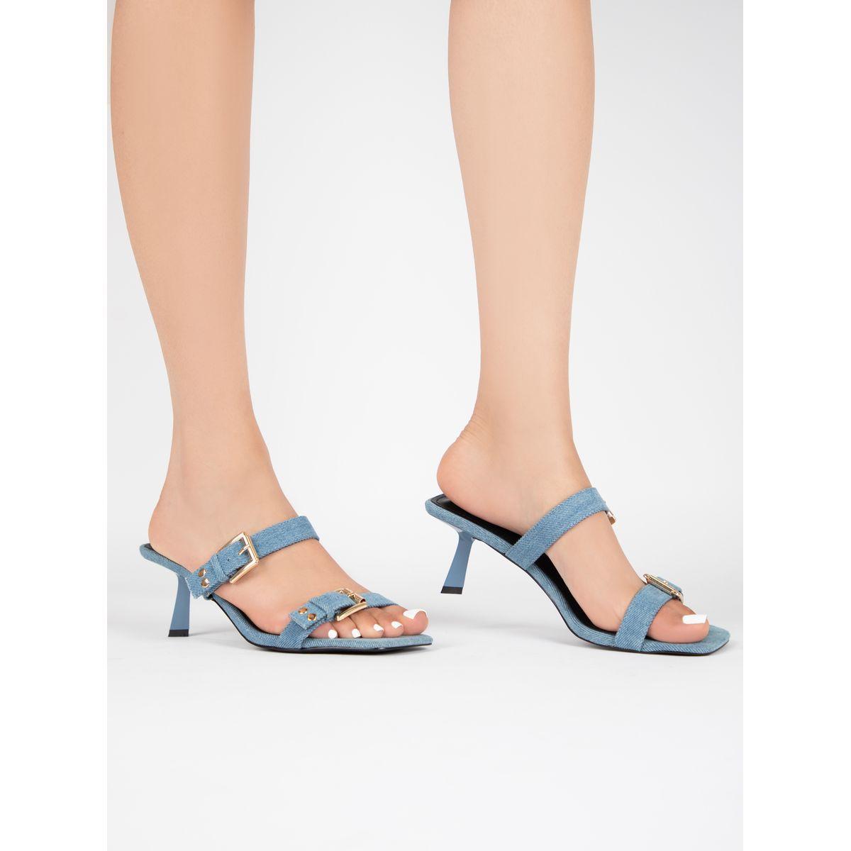Raid X Styli  Double Buckle Detail Open Toe Sandals-women-shoes-heels-image-4