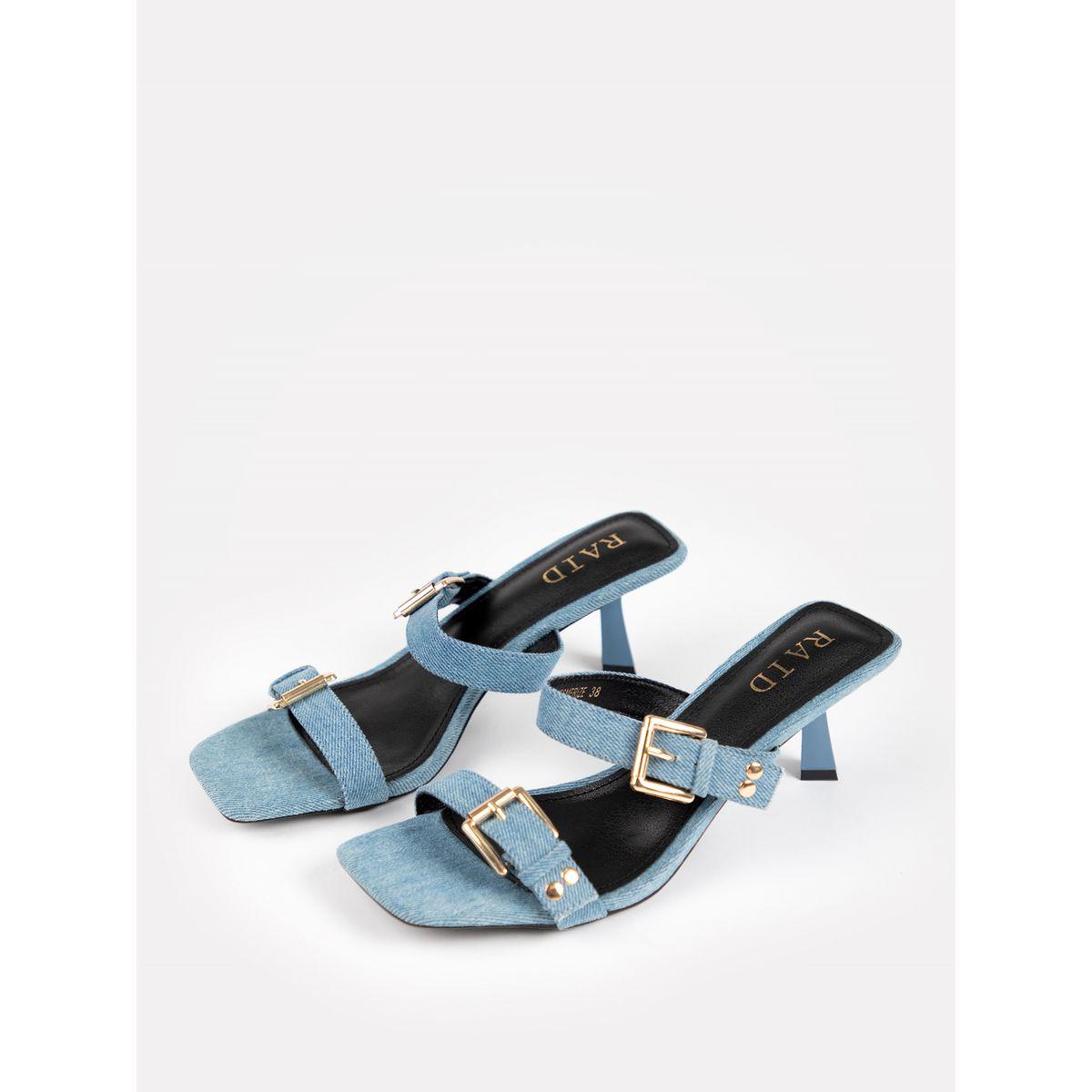 Raid X Styli  Double Buckle Detail Open Toe Sandals-women-shoes-heels-image-9