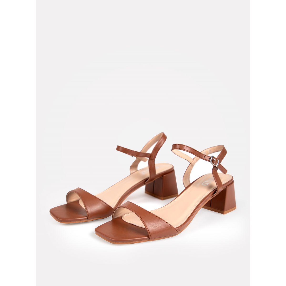 Raid X Styli  Solid Ankle Strap Block Heel Sandals-women-shoes-heels-image-10