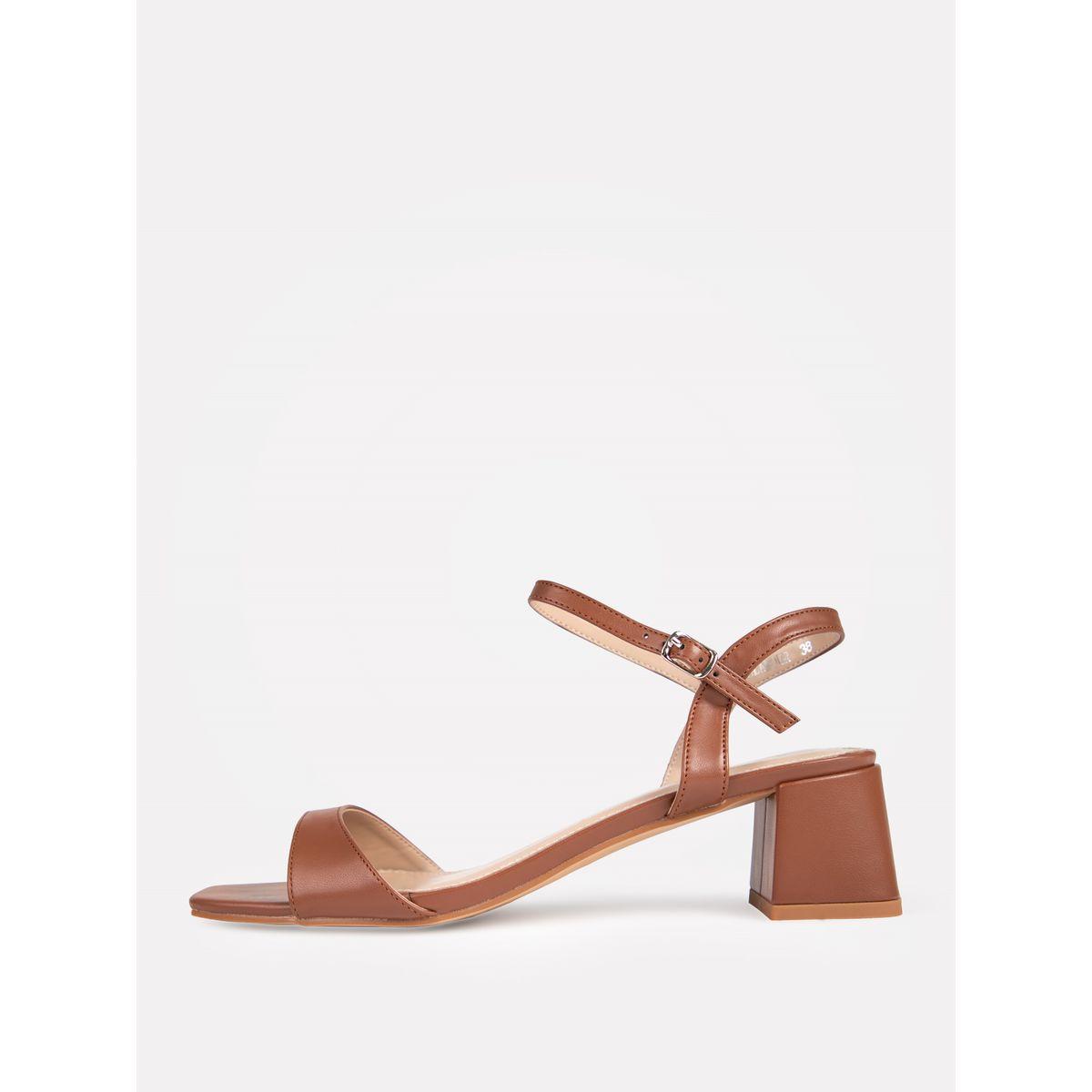 Raid X Styli  Solid Ankle Strap Block Heel Sandals-women-shoes-heels-image-7