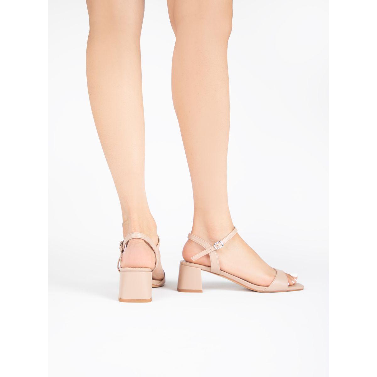 Raid X Styli  Solid Ankle Strap Block Heel Sandals-women-shoes-heels-image-3