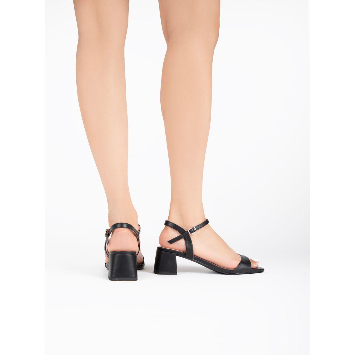 Raid X Styli  Solid Ankle Strap Block Heel Sandals-women-shoes-heels-image-3