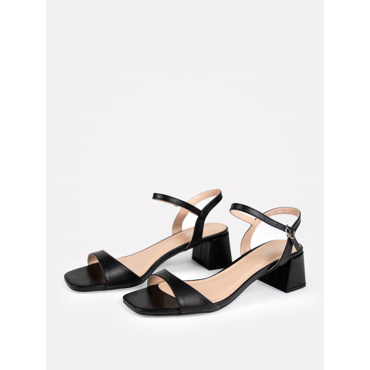 Raid X Styli  Solid Ankle Strap Block Heel Sandals-women-shoes-heels-image-5