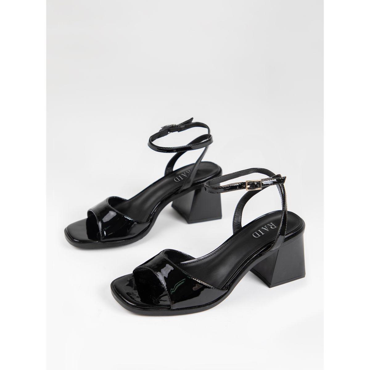 Raid X Styli  Solid Ankle Strap Block Heel Sandals-women-shoes-heels-image-5
