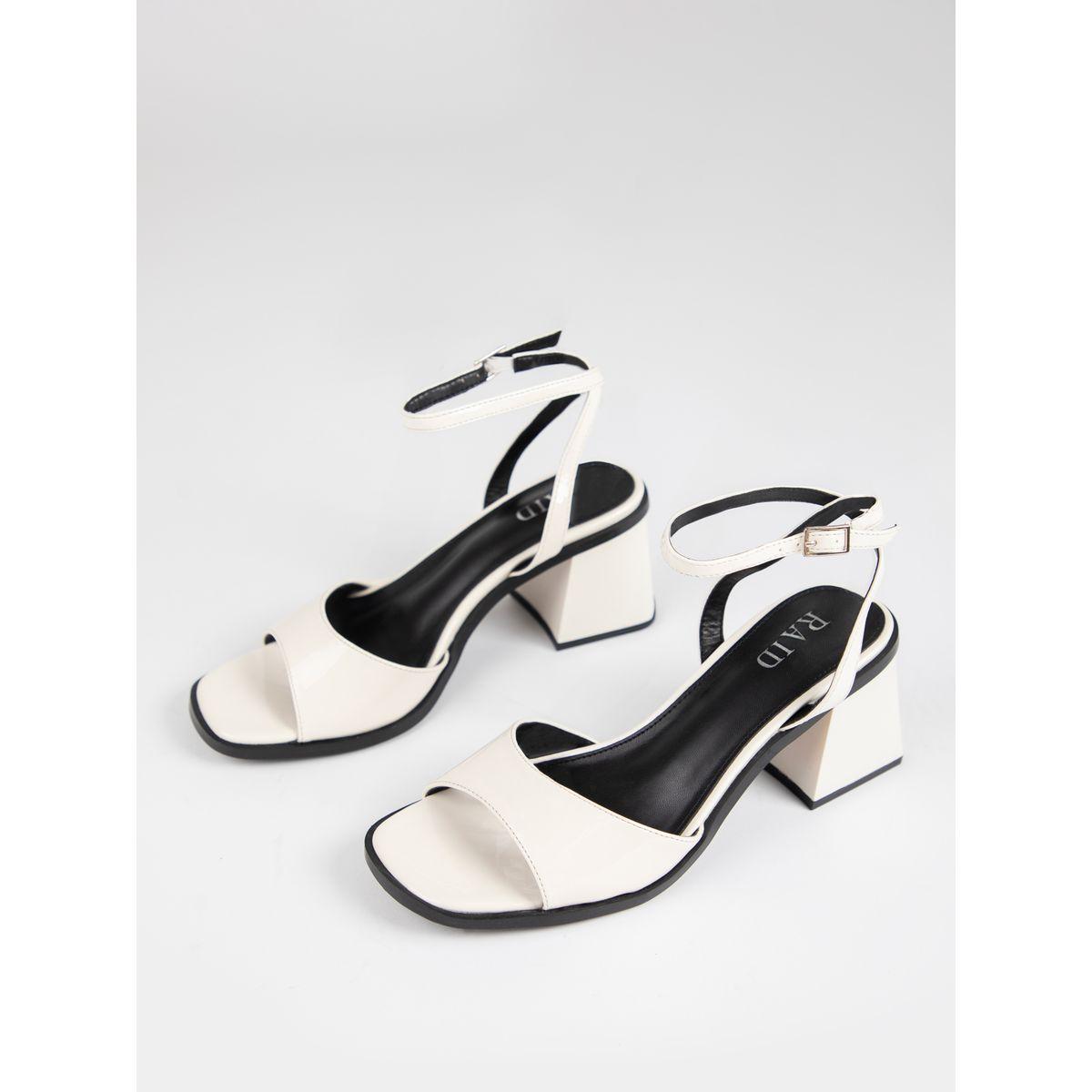 Raid X Styli  Solid Ankle Strap Block Heel Sandals-women-shoes-heels-image-5