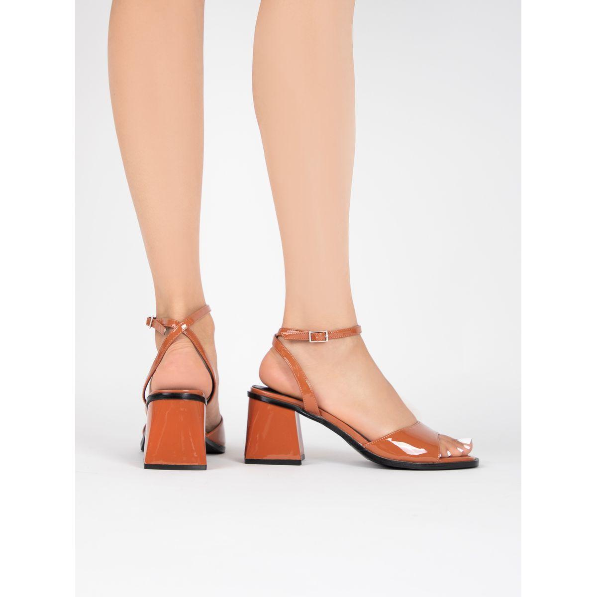Raid X Styli  Solid Ankle Strap Block Heel Sandals-women-shoes-heels-image-1