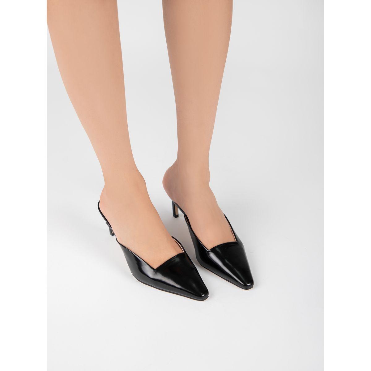Raid X Styli  Solid Pointed Toe Mules-women-shoes-heels-image-1