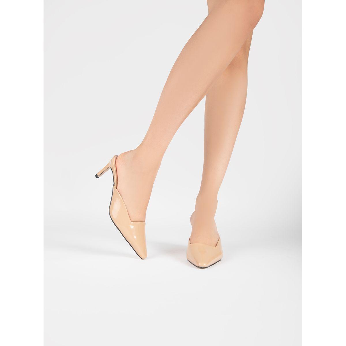 Raid X Styli  Solid Pointed Toe Mules-women-shoes-heels-image-1