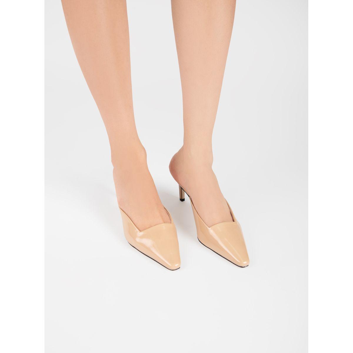 Raid X Styli  Solid Pointed Toe Mules-women-shoes-heels-image-2