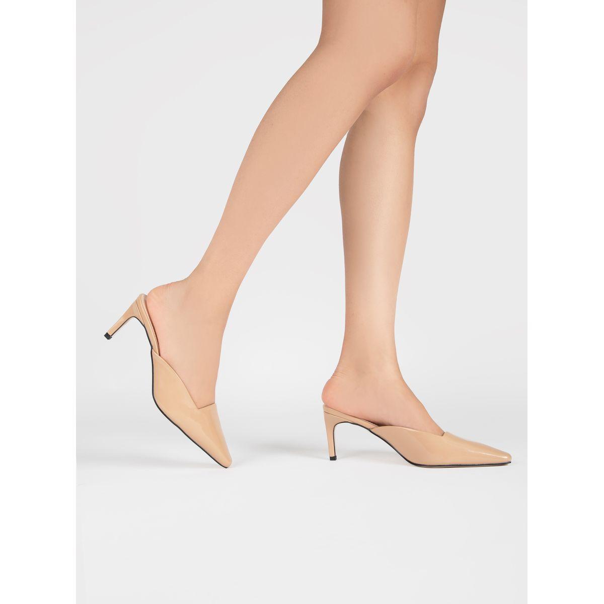 Raid X Styli  Solid Pointed Toe Mules-women-shoes-heels-image-3