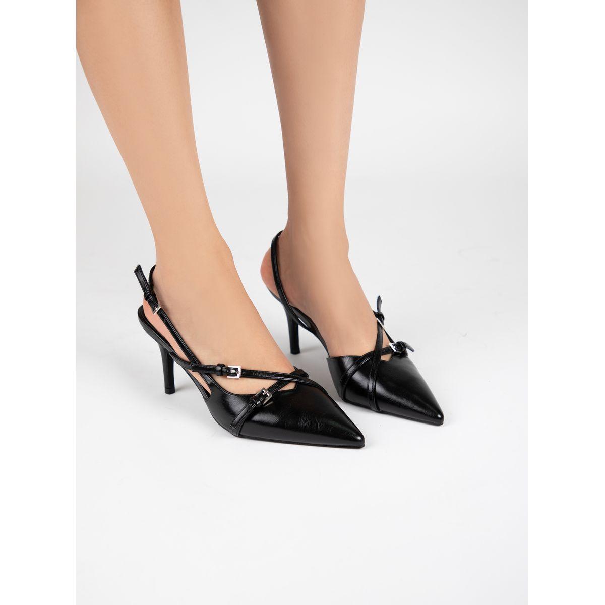 Raid X Styli  Cross Strap Buckle Detail Pointed Pumps-women-shoes-heels-image-3
