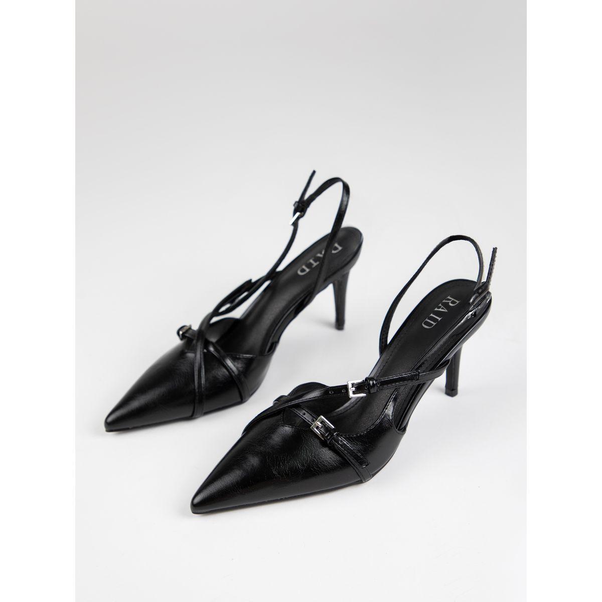 Raid X Styli  Cross Strap Buckle Detail Pointed Pumps-women-shoes-heels-image-5
